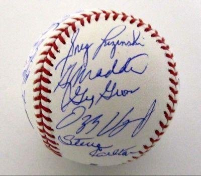 1980 Phillies WS Champs Signed Baseball 24 Signatures Rose/Schmidt/Carlton PSA - Autographed Baseballs