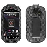 New OEM Verizon Casio G'zone Commando C771 Black Leather Fitted Case