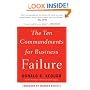 The Ten Commandments for Business Failure
