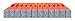 Mason Row XL-58028 12-Piece Alphabet Extra Letters Clickable Bodoni Font Stamp Set