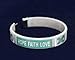 Fundraising For A Cause Teal Ribbon Fabric Bangle Bracelet (1 Bracelet)