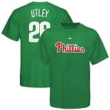 Majestic Philadelphia Phillies #26 Chase Utley Youth Kelly Green Celtic Name & Number T-shirt