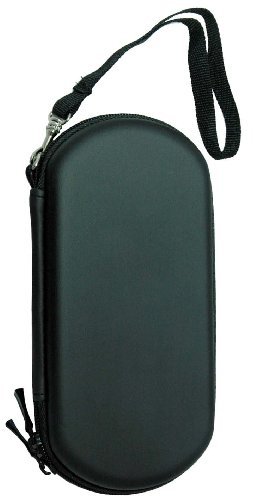 BLACK Sony PSP Carrying Case Bag Portable Pouch+lanyard