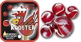 Mega Marbles - ROOSTER MARBLES NET (1 Shooter Marble, 24 Player Marbles & 2 Display Rings)