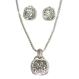 Best Price Designer Inspired Black Diamond Necklace and Earring Set