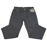 Marc Ecko - Marc Ecko Mens Dark Blue Standard Cut Denim Jeans