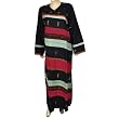 Silk Evening Gown Long Sleeve Dress Size L