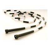 US Games 6ft Black with White Segmented Skip Rope