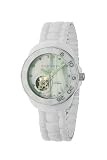 Android Women Divemaster Mystic Automatic Mother-of-Pearl Open Heart Ceramic Watch