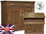 WAXED Desk, Solid Pine Furniture (In Kennelworth Oak Wax) Computer Desk, Workstation, Hideaway, Hidden home office.NOT A FLAT-PACK! BUT A FULLY ASSEMBLED, HAND-CRAFTED PIECE OF FURNITURE