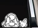 Grumpy Waving Disney Car Window Decal Sticker -SDGW0508- 5"L x 8"W
