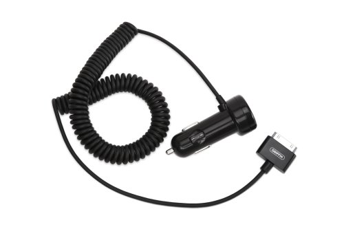 Griffin PowerJolt SE Car Charger with Coiled Cable for iPod and iPhone 1G (Black)
