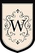Monogram Estate Size Flag - W