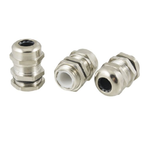 uxcell Stainless Steel M16 4-8mm Waterproof Connector Cable Gland 3 Pcs