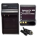 TWO BATTERY + CHARGER For CASIO Exilim EX-Z1050 EX-Z850 EX-Z1080 NP-40