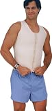 Squeem Magical Lingerie Shapewear, Firm Compression, Cotton & Rubber, Vest, Mens, Nude