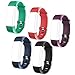 ID115 PLUS HR Replacement Wristbands - Adjustable Replacement Bands for Activity Tracker ID115 PlusHR, ID115 Plus, 5 Colors One Set (Black, Red, Blue, Green, Purple)
