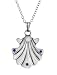 Cheeky Monkey Giant Clam Pendant, Stone recycled diamonds