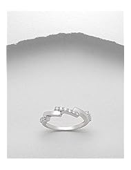CZ Ring In 92.5 Sterling Silver
