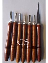 7 Pc Soap Carving Knives Set by 