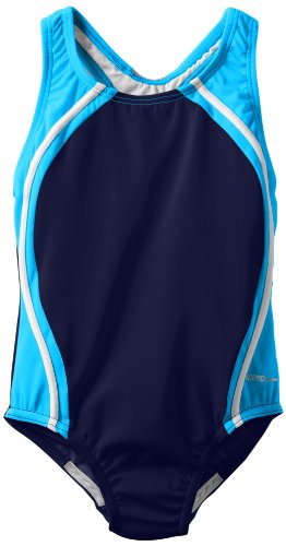 Speedo Big Girls'  Sport Splice One-Piece Swimsuit