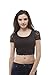 Short Sleeve Round Neck lace Crop top