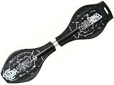Waveboard Original MAKROfit XL PRO SPIDER BLACK mit LED-Leuchtrollen und Tasche, bis 95 kg belastbar