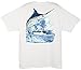 Guy Harvey Men's Marlin Boat T-Shirt, White, XL
