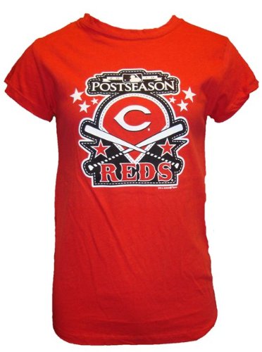 Cincinnati Reds 2010 Postseason Ladies Red T-Shirt (Large)