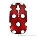 TopCase Polka Dot Design Red USB Optical Wireless Mouse for Macbook (pro , air) and All Laptop + TopCase Designed Chevron Mouse Pad