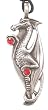 Crystal Draco The Dragon Pewter Pendant Necklace