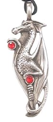 Crystal Draco The Dragon Pewter Pendant Necklace