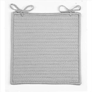 Cornucopia Square Braided Indoor Outdoor Chair Pad [Set of 4] Color: Chocolate by 