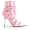 Womens Sexy Pink Ankle Boot Chain and Buckles 4 Inch Stiletto Heel Size: 7