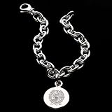 Georgetown University Sterling Silver Charm Bracelet