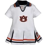 Auburn Tigers White Toddler One Piece Cheerleader Dress