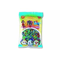 Hama 201-54 - The Original Beads, 3000 Perlen, transparent, glitter