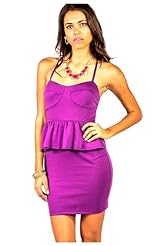 Sexy Polyester/Rayon/Spandex Spaghetti Strap Fitted Peplum Sweetheart Club Dress/Mini Dress 