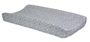 Trend Lab Gray and White Circle Print Changing Pad Cover