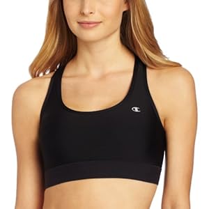 Champion Women's Absolute Workout Sports Bra Sports Bra, Black, Medium