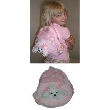Pink Poodle Plush Childrens Back Pack