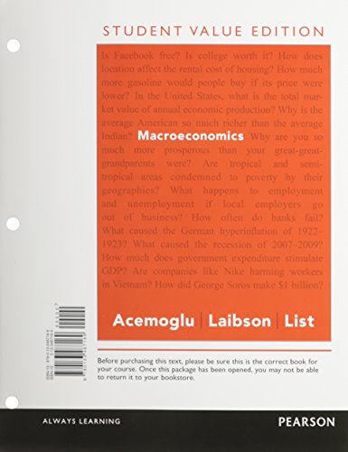 macroeconomics student value edition plus new myeconlab with pearson etext access card package pearson series