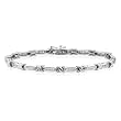 10K White Gold 1/2 ct. Diamond Tennis Bracelet (Highest Quality)