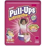 Pull-Ups Training Pants with Learning Designs for Girls, 3T-4T (32-40 lbs), Jumbo, 26 training pants