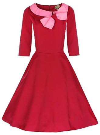 Lindy Bop 'Cassy' Vintage 1950's Chic Robe Manche 3/4