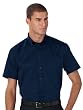 Klassisches Twill Kurzarm-Hemd, Farbe:French Navy;Gr��e:M
