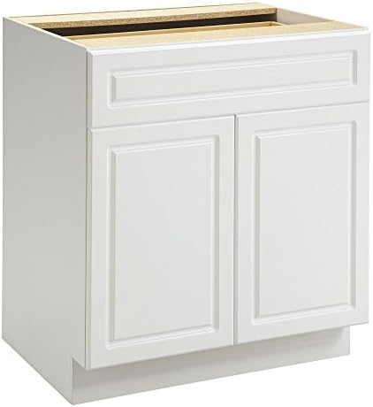 Heartland Cabinetry Keystone 30" 1 Drawer/2 Door Base Cabinet B30, White
