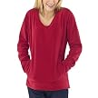 Merona&reg; Womens Cozy Microfleece V-Neck Top - Ruby Slipper