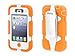 Orange/White Heavy Duty Survivor Case for iPhone 4/4s