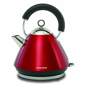 Morphy Richards Accents 43772 Pyramid Kettle, Red